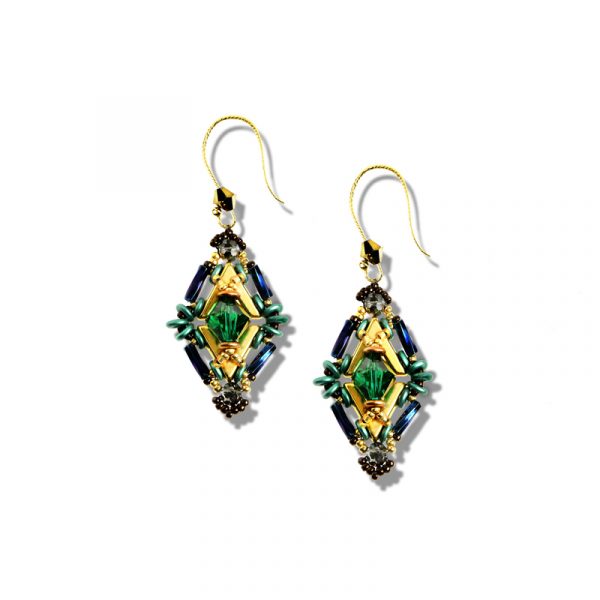 Elizé® Amour et Promesse Collection - Swarovski® Crystal Date Night Earrings - Poised Emerald