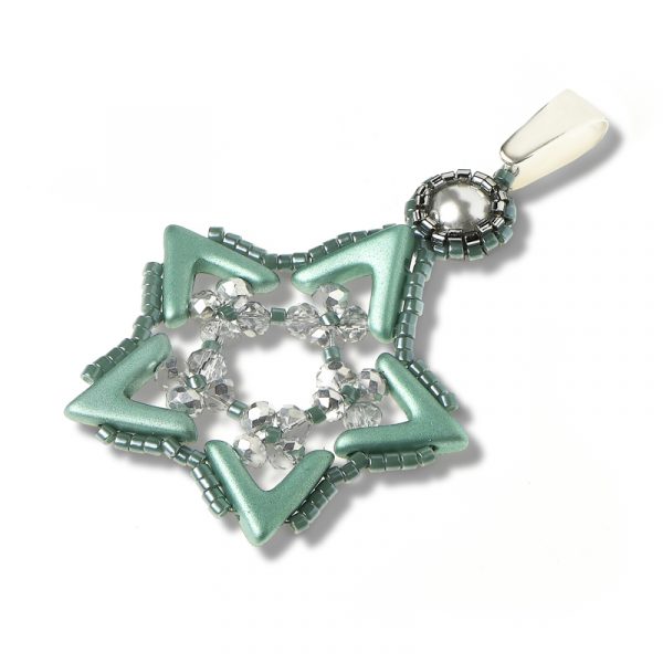 Elizé® Pretty Little Things Collection - Swarovski® Pearl Star Pendant - Blue Metallic