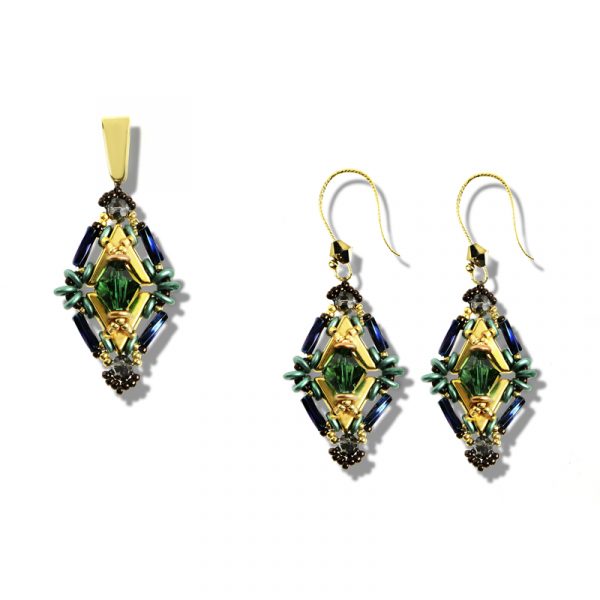 Elizé® Amour et Promesse Collection - Swarovski® Crystal Date Night Jewelry Set - Poised Emerald