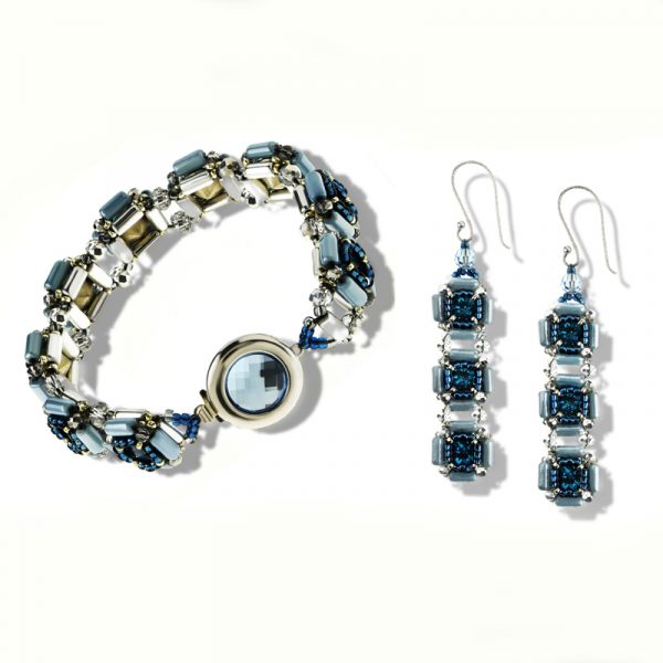 Elizé® Crystals Magic Collection - Preciosa® Crystal LaLuna Jewelry Set - Luminous Indicolite