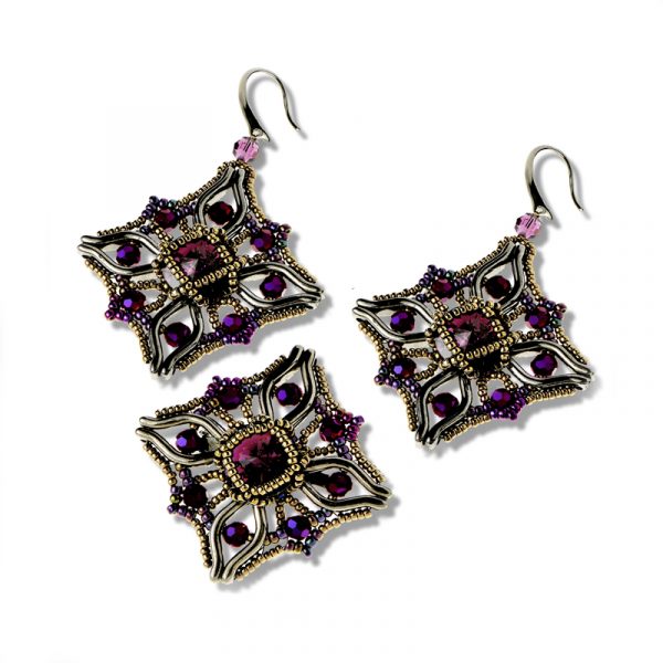 Elizé® Crystals Magic Collection - Swarovski® Crystal Aspiration Jewelry Set - Metallic Purple with Amethyst