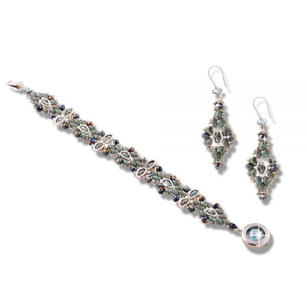 Elizé® Everyday Luxury Collection - Swarovski® Crystal Jewelry Set - Turquoise with Silver