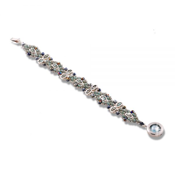 Elizé® Everyday Luxury Collection - Swarovski® Crystal Bracelet - Turqoise with Silver