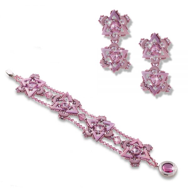 Elizé® Royal Beauty Collection - Swarovski® Crystal Jewelry Set - Antique Pink Luster