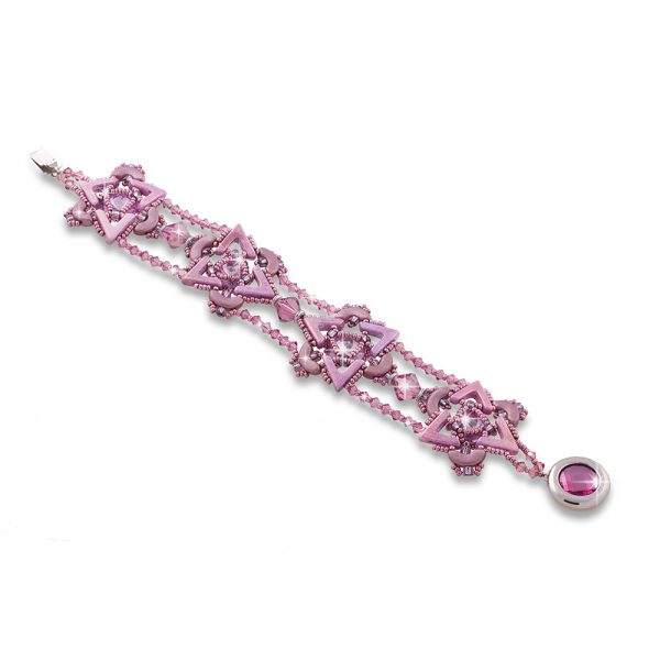 Elizé® Royal Beauty Collection - Swarovski® Crystal Bracelet - Antique Pink Luster