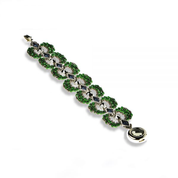Elizé® Royal Beauty Collection - Swarovski® Crystal Bracelet - Emerald Shine