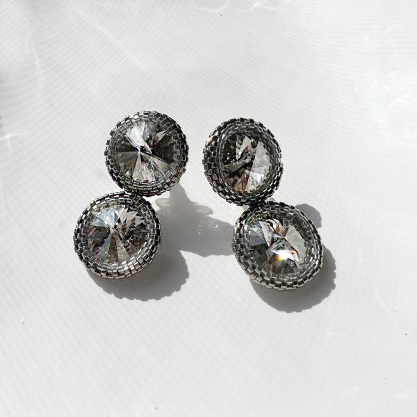 Elizé® Royal Beauty Collection - Swarovski® Crystal Millenia Earrings (Short) - Crystal Clear